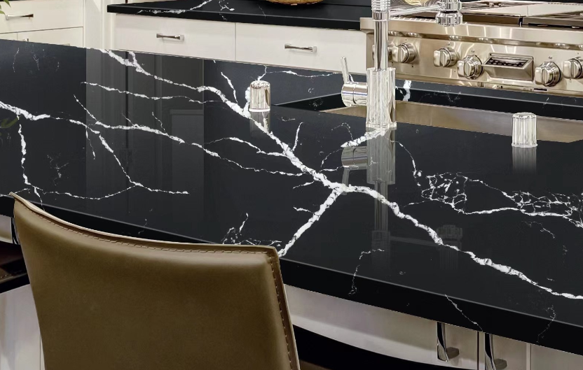 ES-Calacatas Marquina Quartz Slab