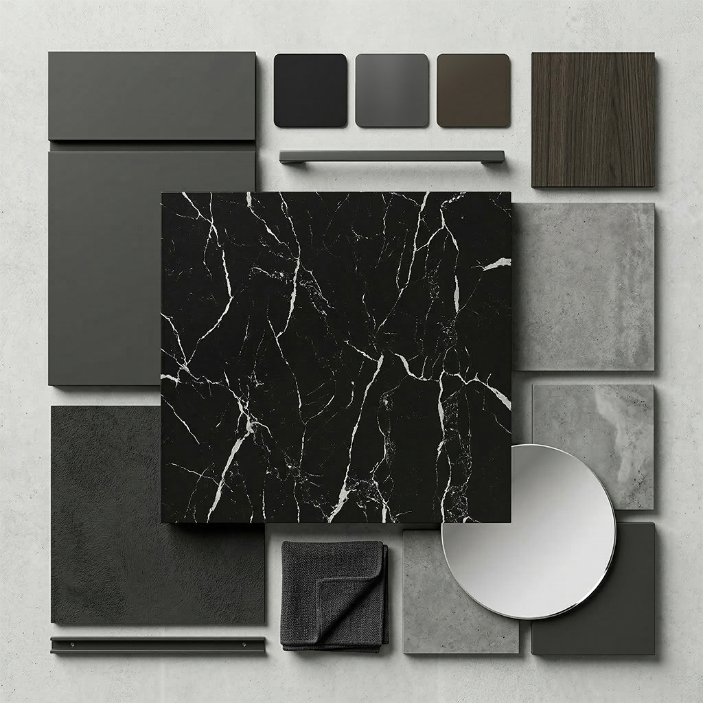 ES-Calacatas Marquina Quartz Slab