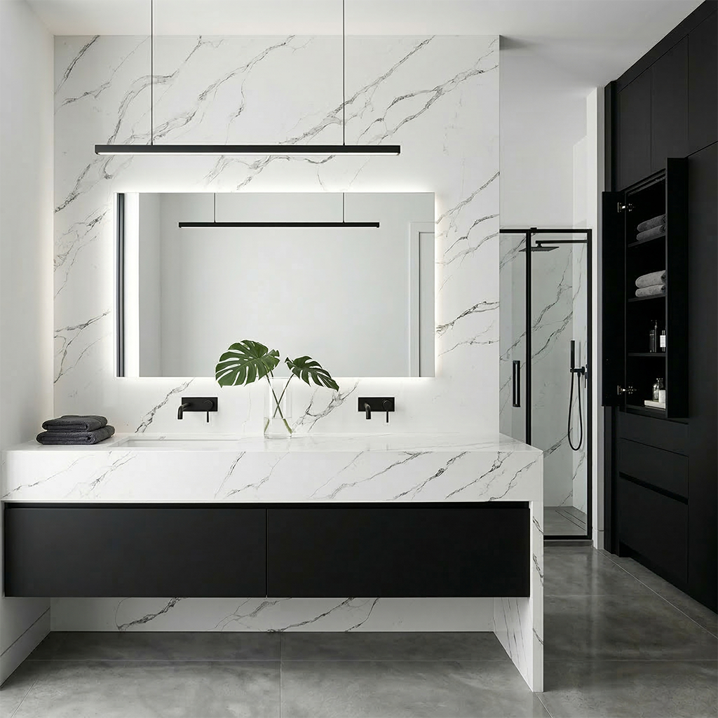 ES-Calacatas Rocky Quartz Slab