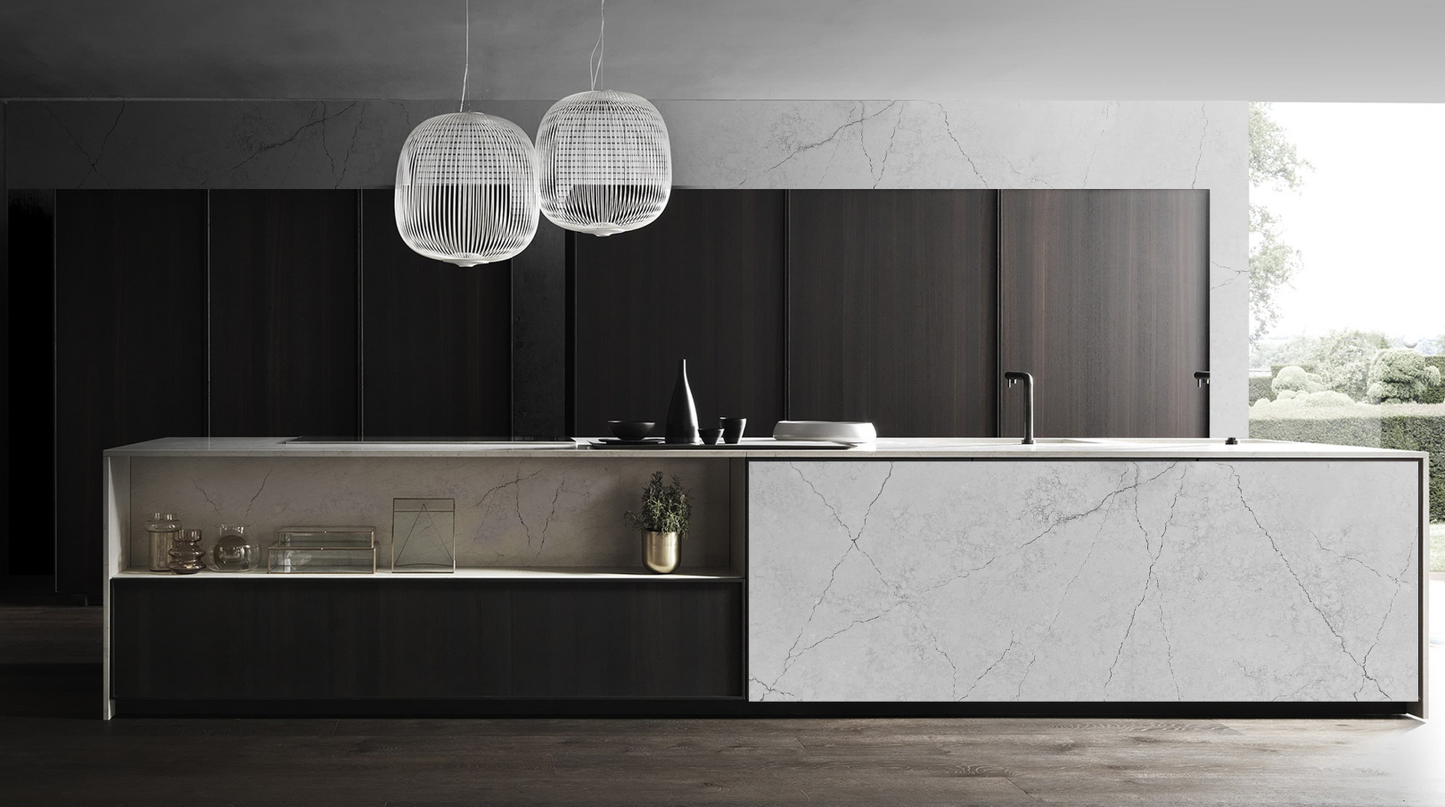 ES-Calacatas Tesoro Quartz Slab