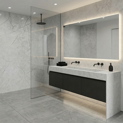 ES-Calacatas Tesoro Quartz Slab