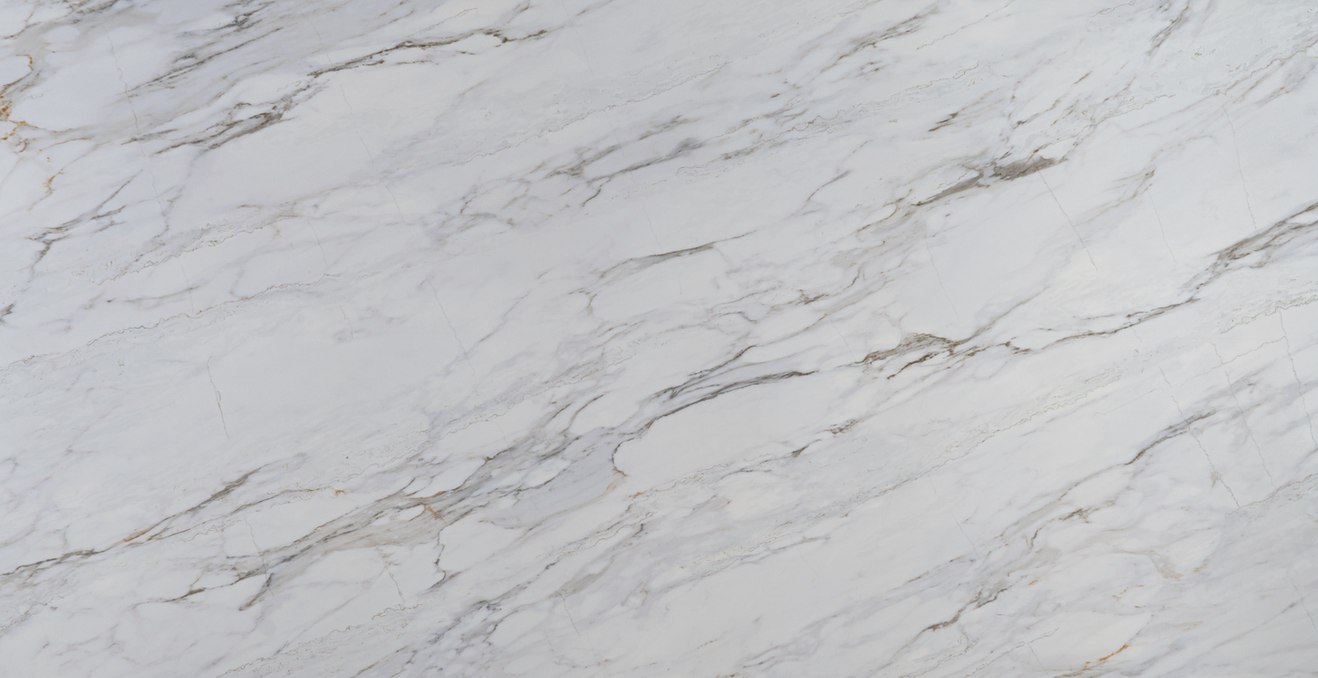 ES-Calacatas Venata Printed Surface Quartz Slab