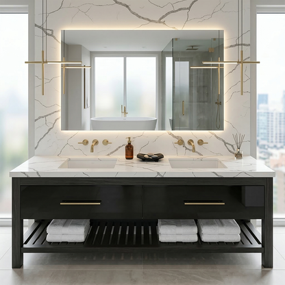 ES-Calacatas White Quartz Slab