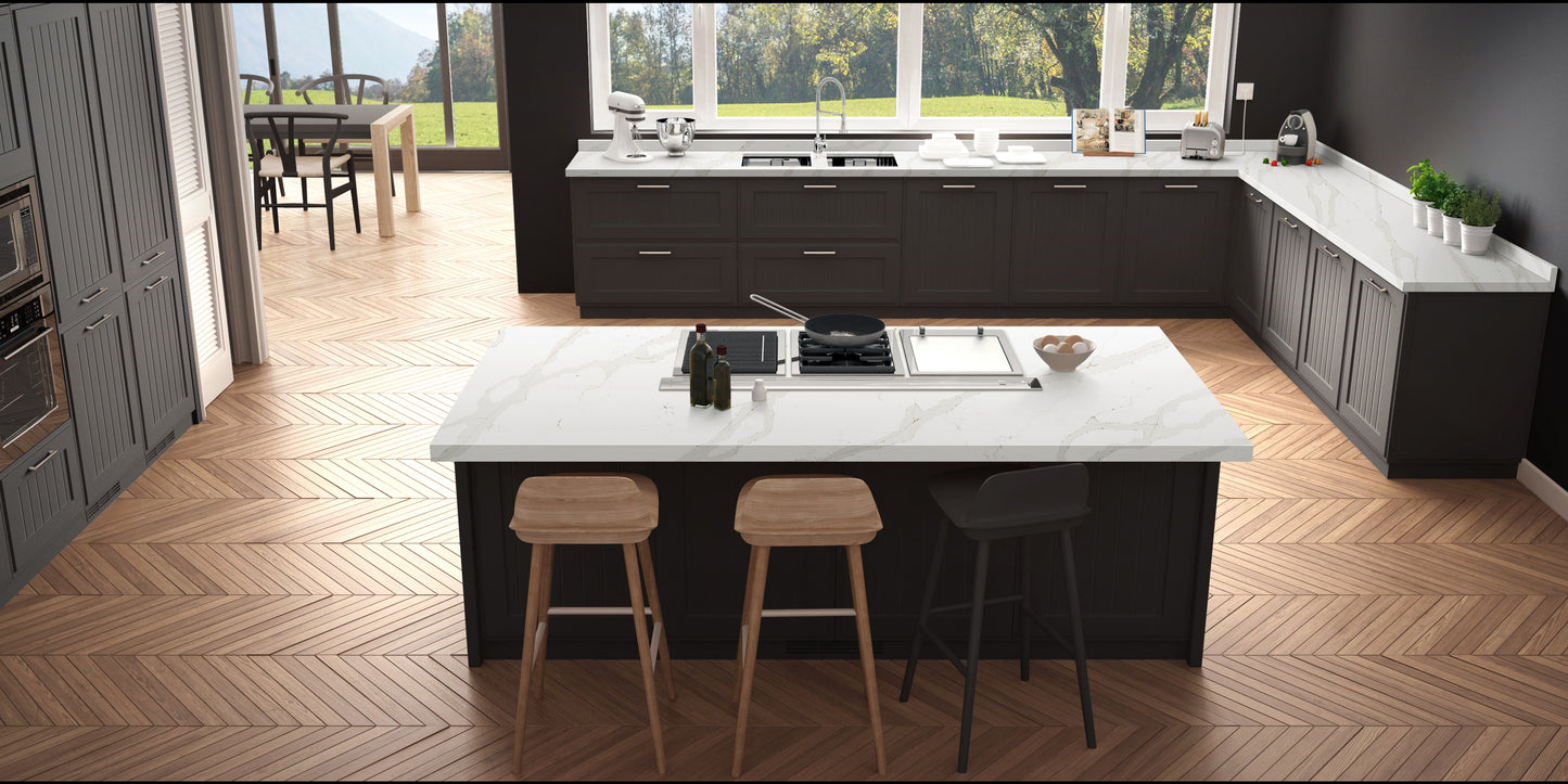ES-Calacatta Eternal Quartz Slab