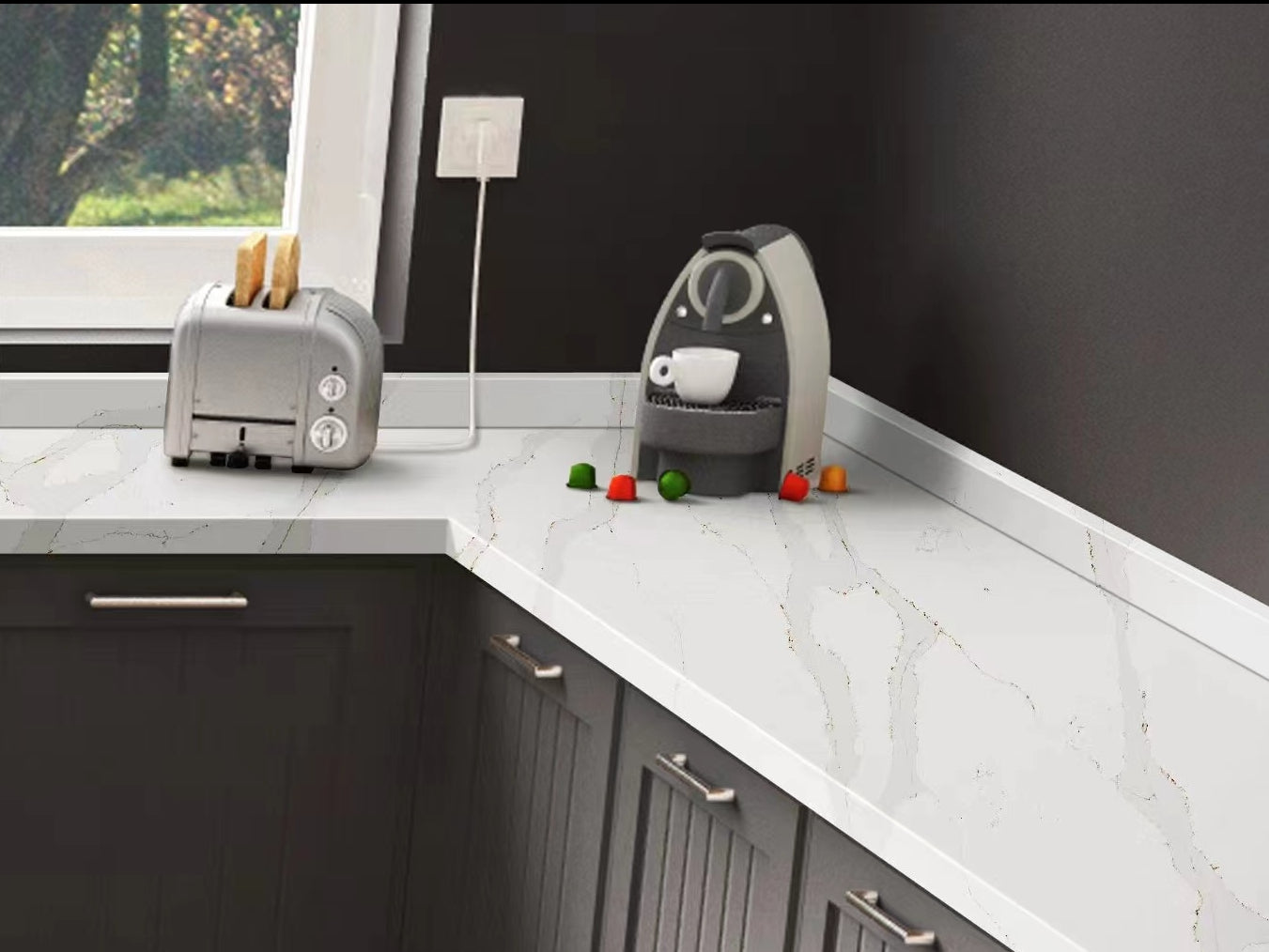 ES-Calacatta Eternal Quartz Slab