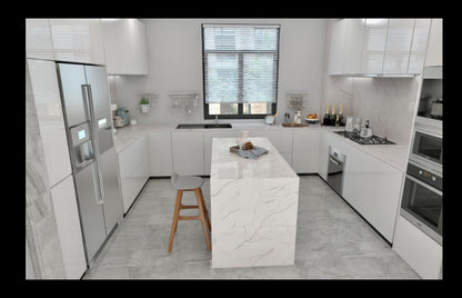 ES-Calacatta Eternal Quartz Slab
