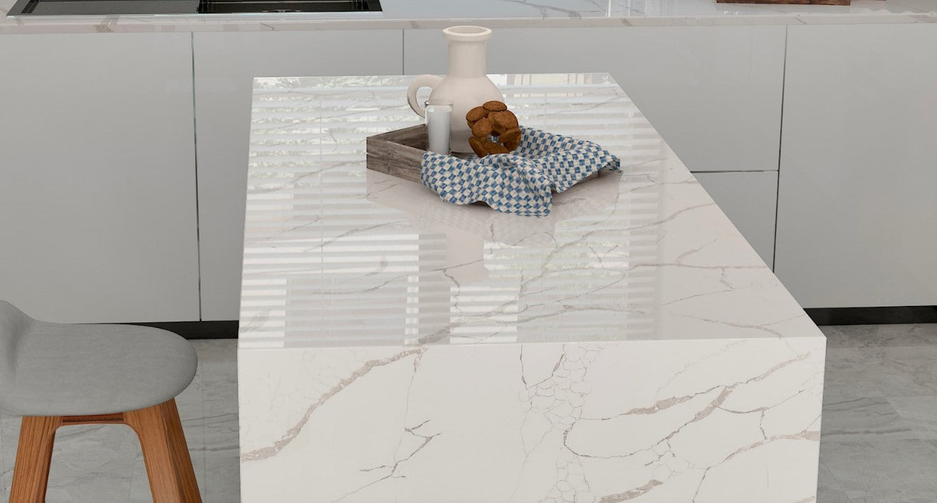 ES-Calacatta Eternal Quartz Slab