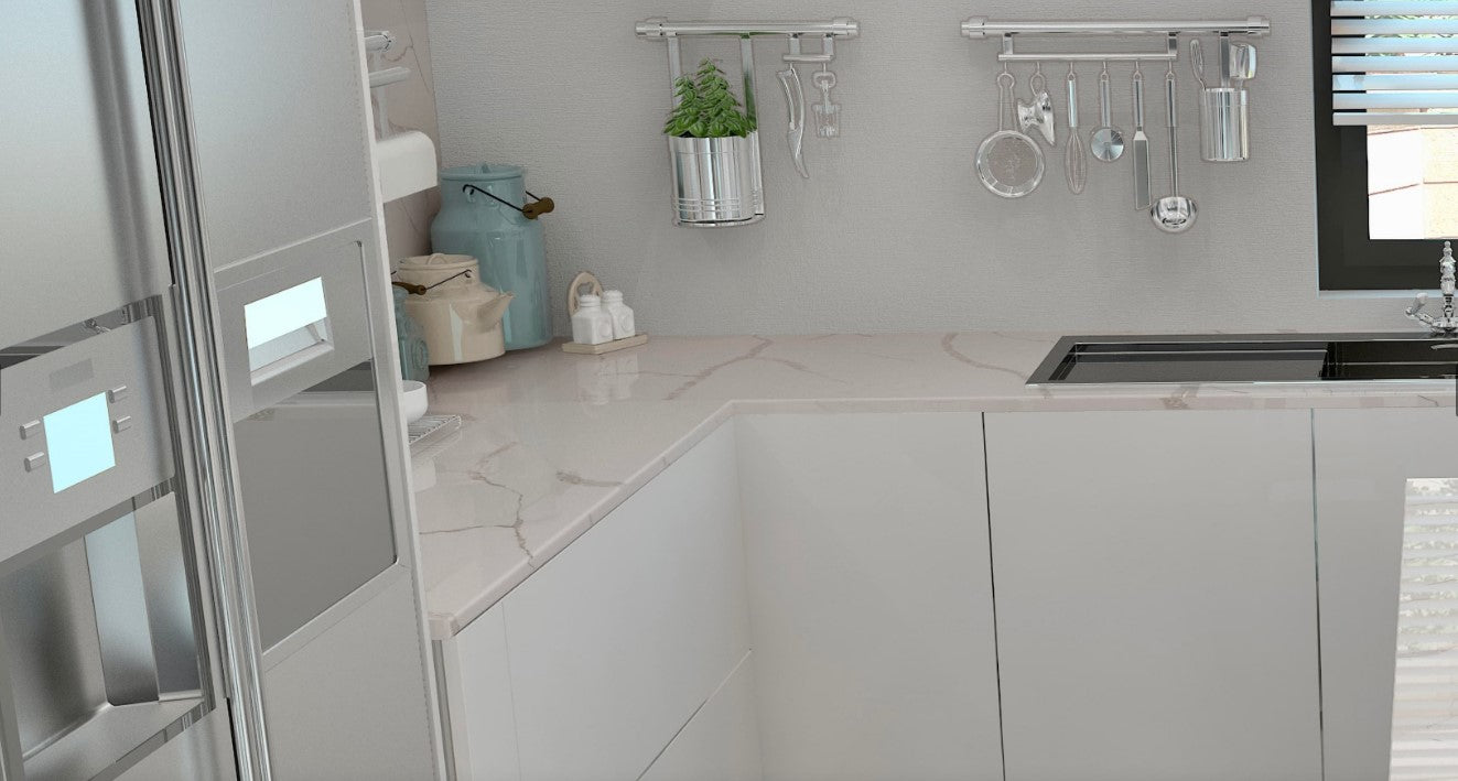 ES-Calacatta Eternal Quartz Slab
