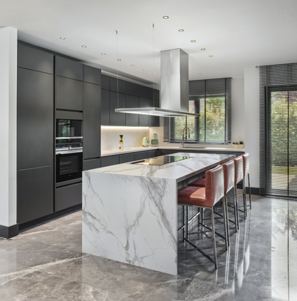 ES-Calacatta Giada Printed Surface Quartz Slab