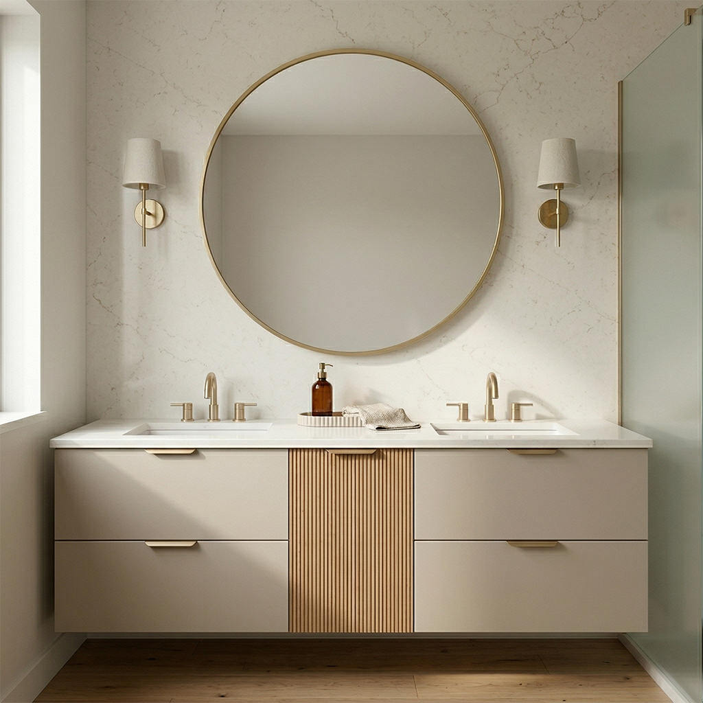 ES-Carrara Ambra Quartz Slab