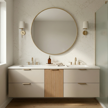 ES-Carrara Ambra Quartz Slab
