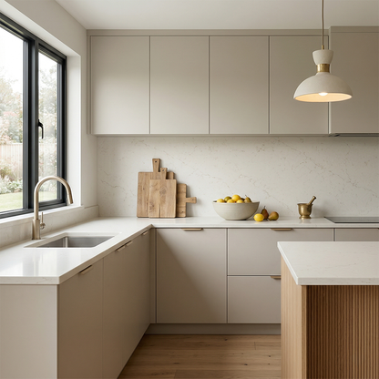 ES-Carrara Ambra Quartz Slab