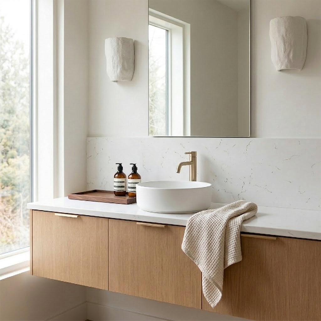 ES-Carrara Gold Quartz Slab