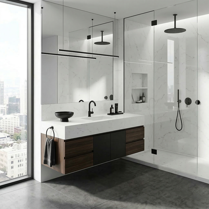 ES-Carrara White Quartz Slab