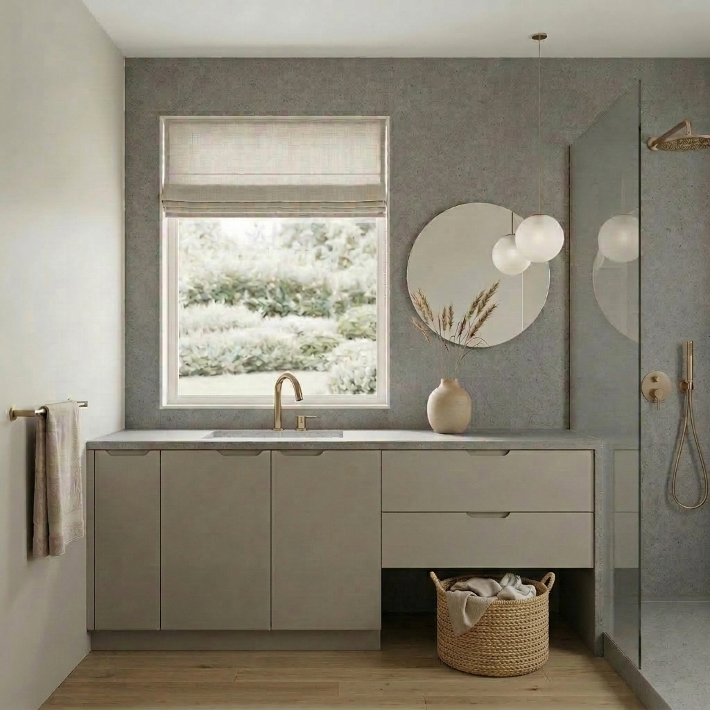 ES-Concrete Grey Quartz Slab