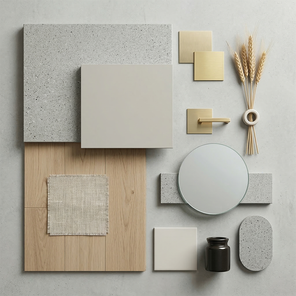 ES-Concrete Grey Quartz Slab