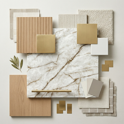 ES-Cristallo Blanco Printed Surface Quartz Slab