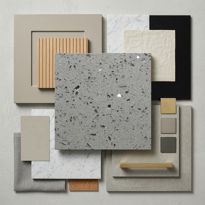 ES-Grey Galaxy Quartz Slab