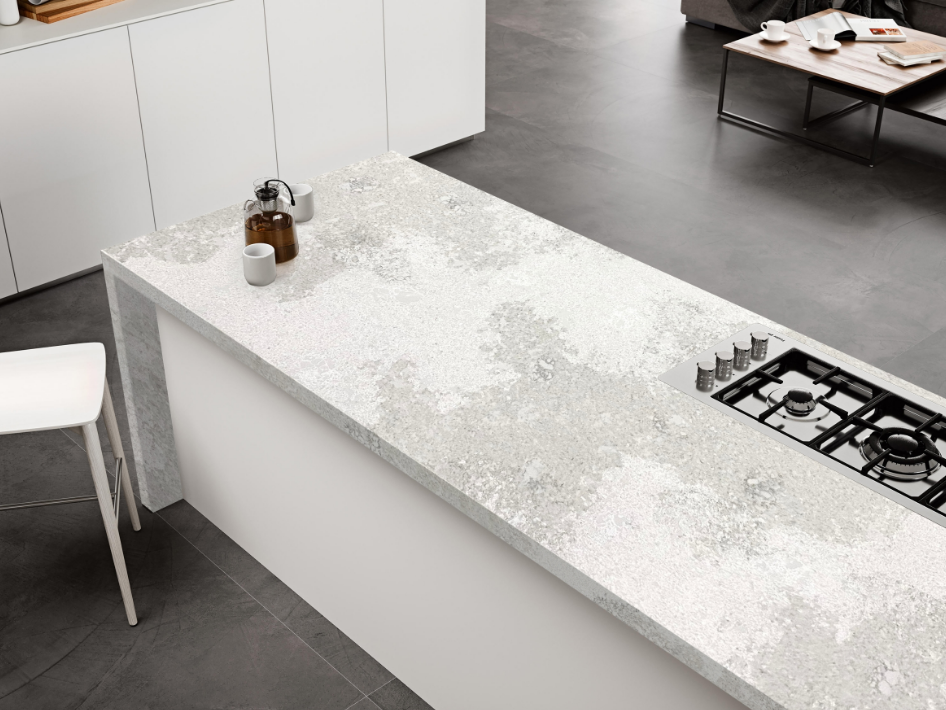 ES-Luna Bianca Quartz Slab