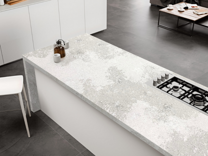 ES-Luna Bianca Quartz Slab