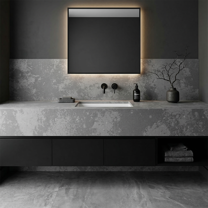 ES-Moon Grey Leather Quartz Slab