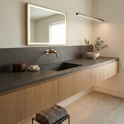 ES-Mountain Grey Leather Quartz Slab