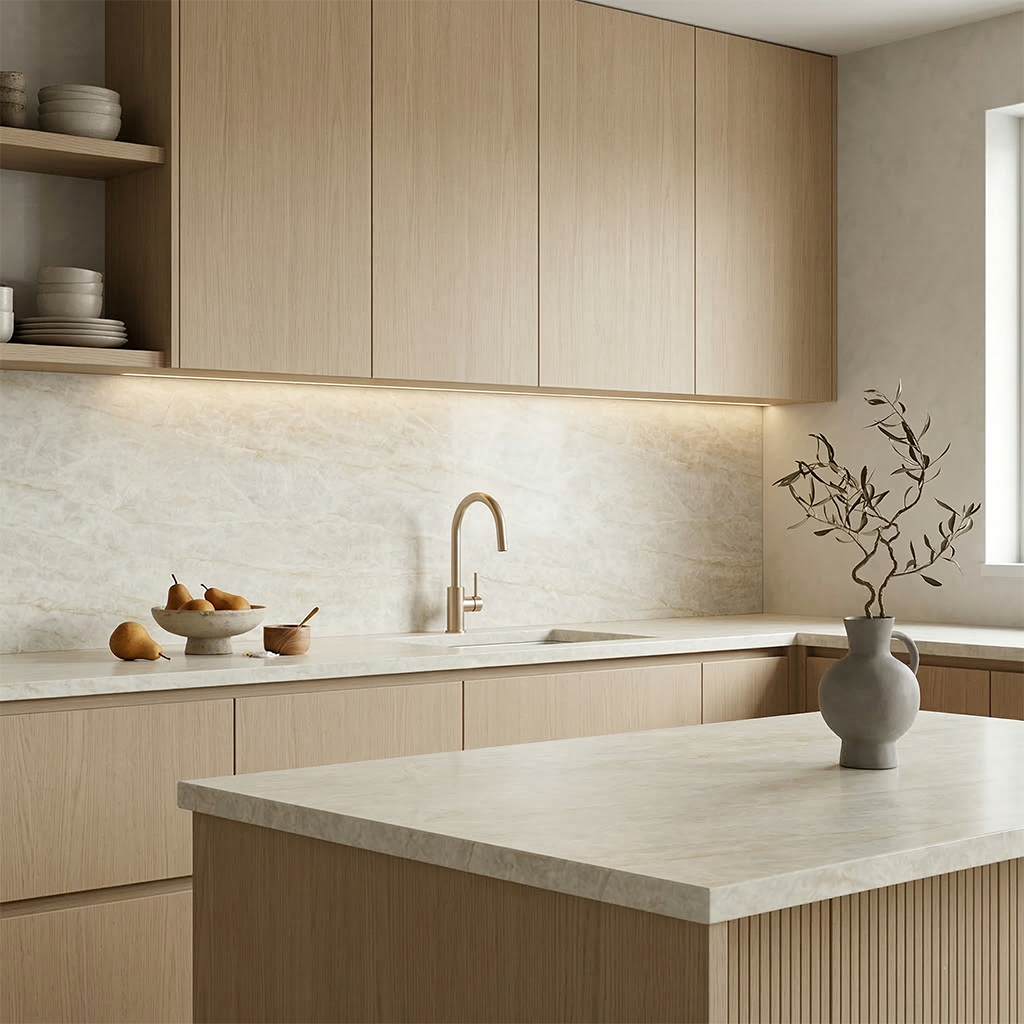 ES-Naica Printed Surface Quartz Slab