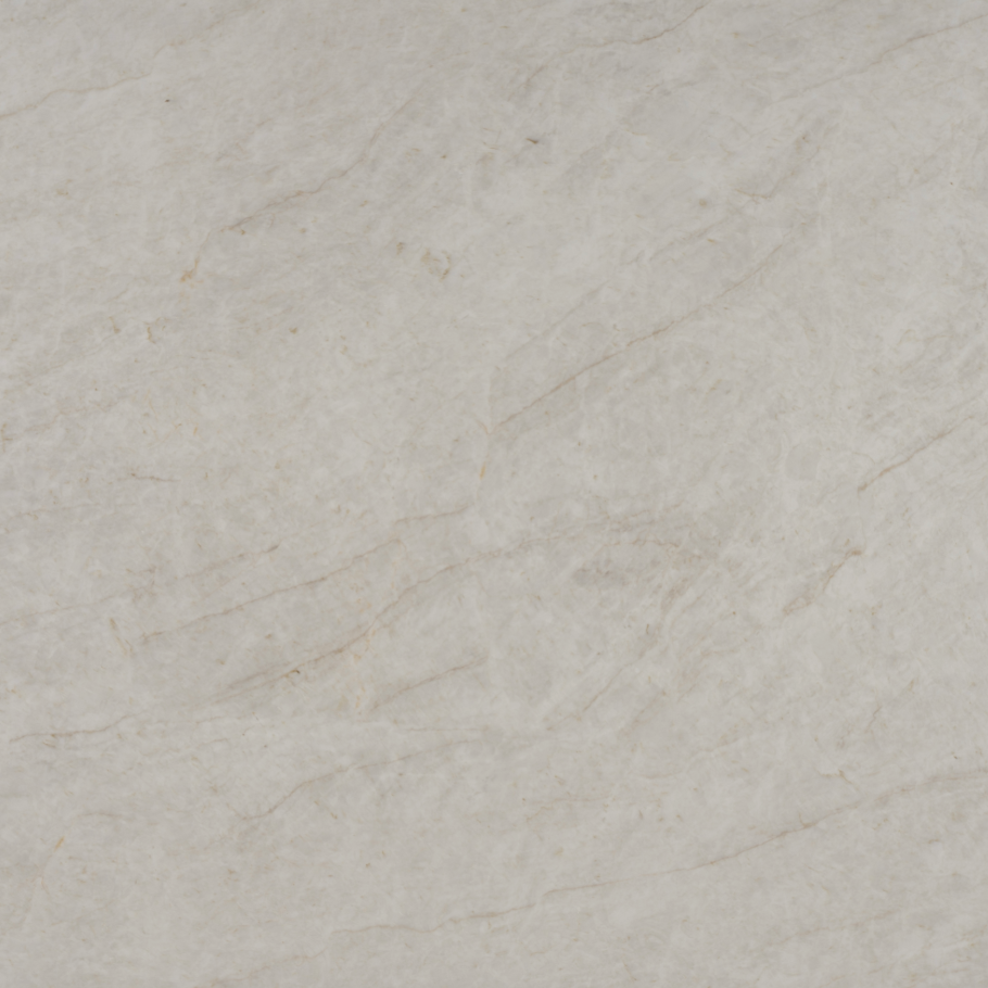 New Taj Mahal Printed Surface Quartz Slab, soft cream base with gentle beige veining, polished finish