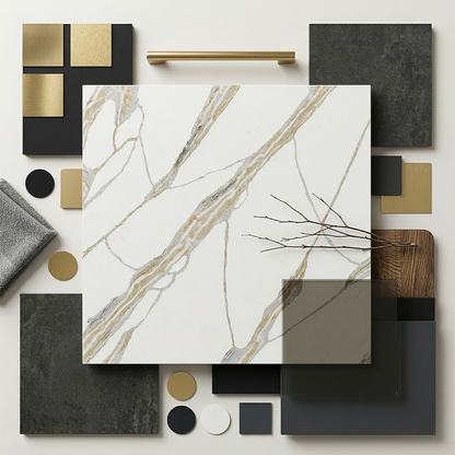 ES-Nile Calacatta Quartz Slab