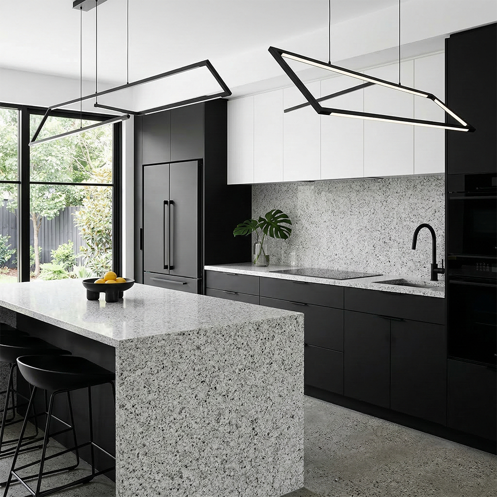 ES-Pepper Grey Quartz Slab