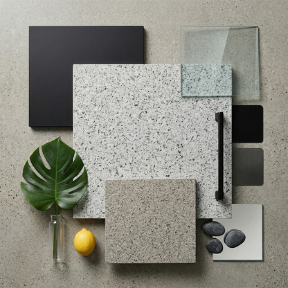 ES-Pepper Grey Quartz Slab