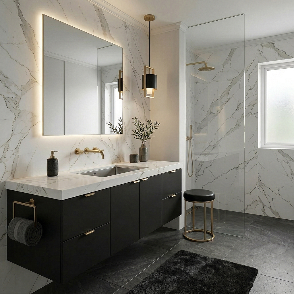 ES-Roma Calacatta Quartz Slab
