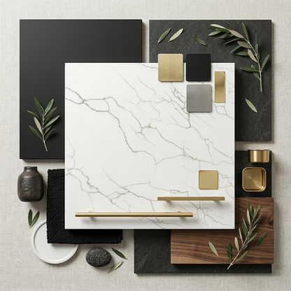 ES-Roma Calacatta Quartz Slab