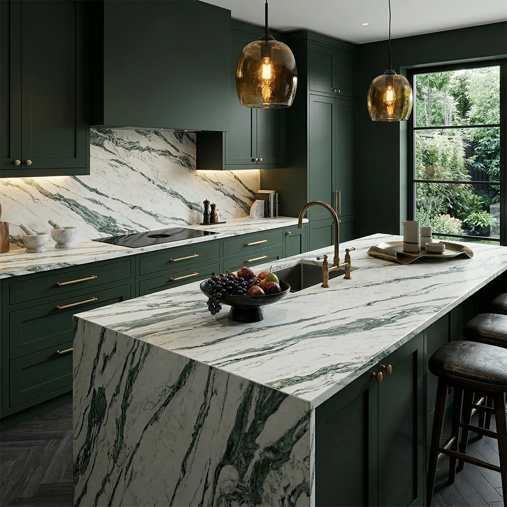 ES-Royal Green Quartz Slab