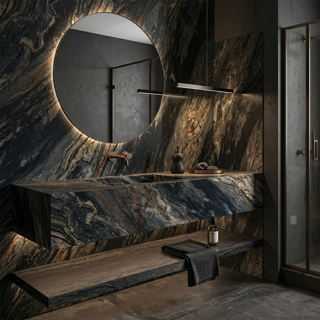 ES-Tempest Blue Quartzite Slab
