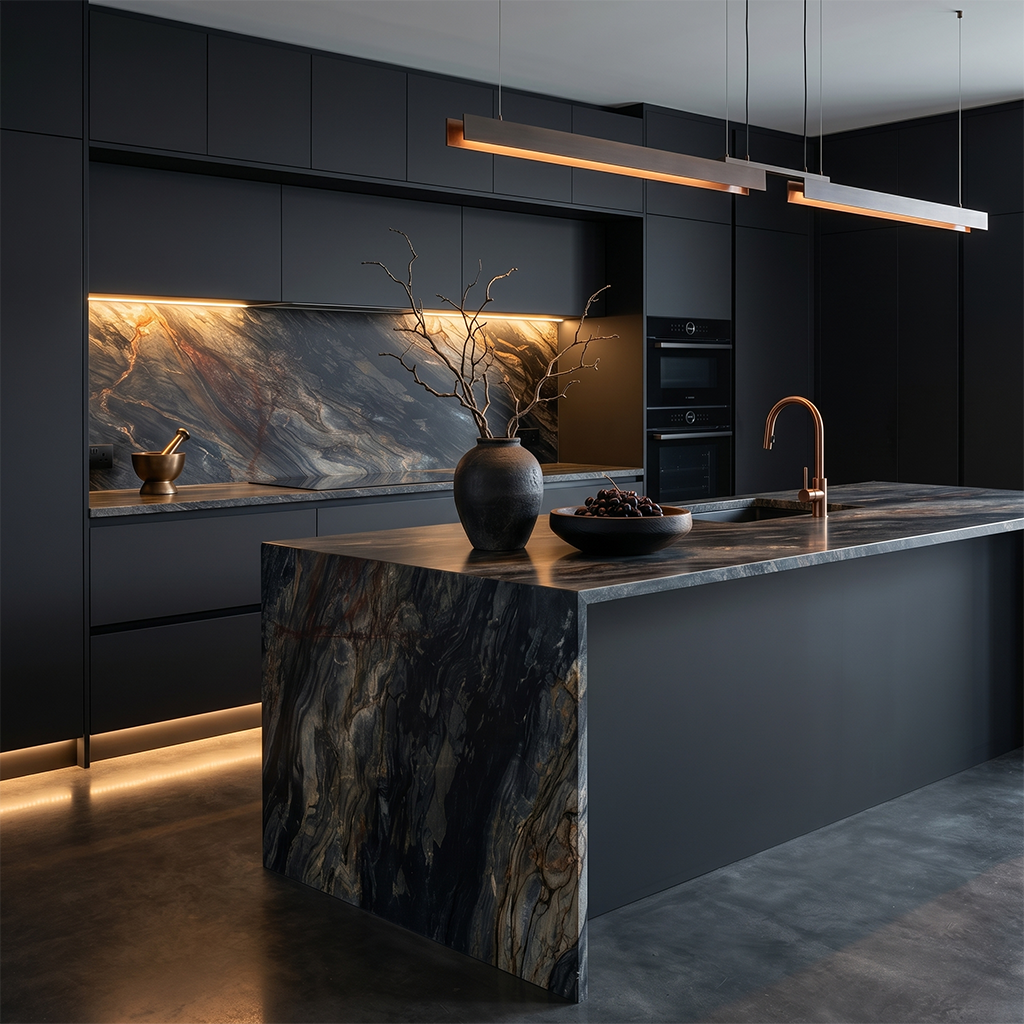ES-Tempest Blue Quartzite Slab