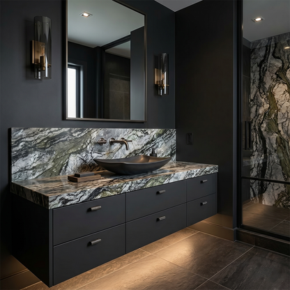 ES-Tempest Crystal Leather Quartzite Slab