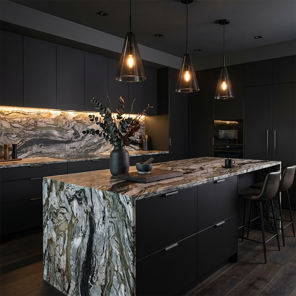 ES-Tempest Crystal Leather Quartzite Slab