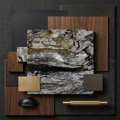 ES-Tempest Crystal Leather Quartzite Slab