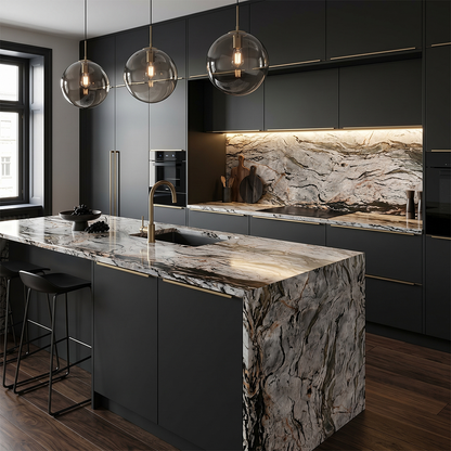 ES-Tempest Crystal Quartzite Slab