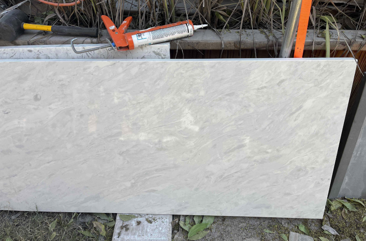 ES-Volakano White Quartz Slab