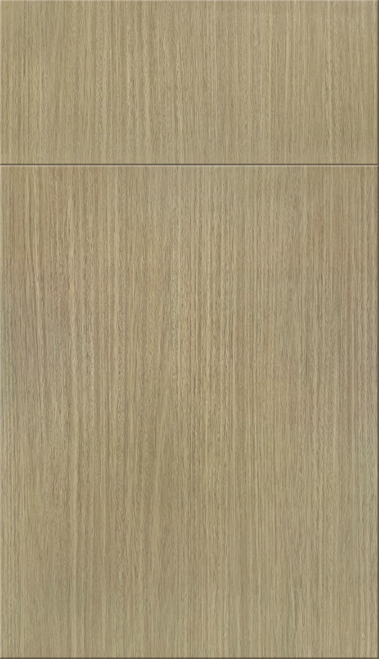 Blonde Timber European kitchen cabinet door sample in MDF, European frameless full overlay, Pedro Collection
