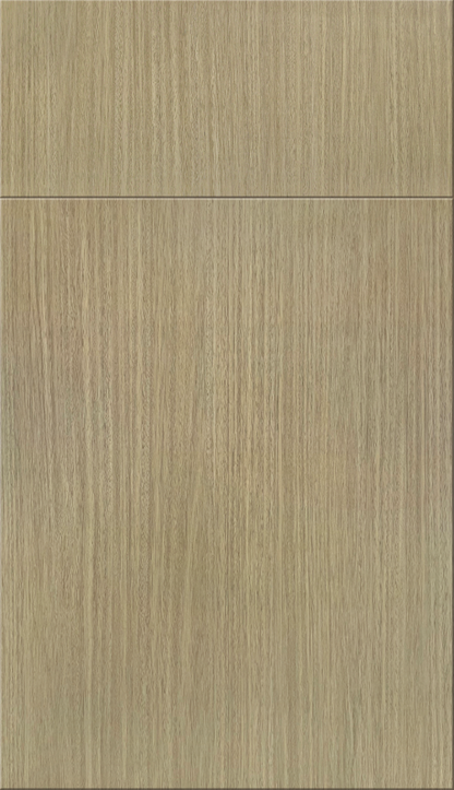 Blonde Timber European kitchen cabinet door sample in MDF, European frameless full overlay, Pedro Collection