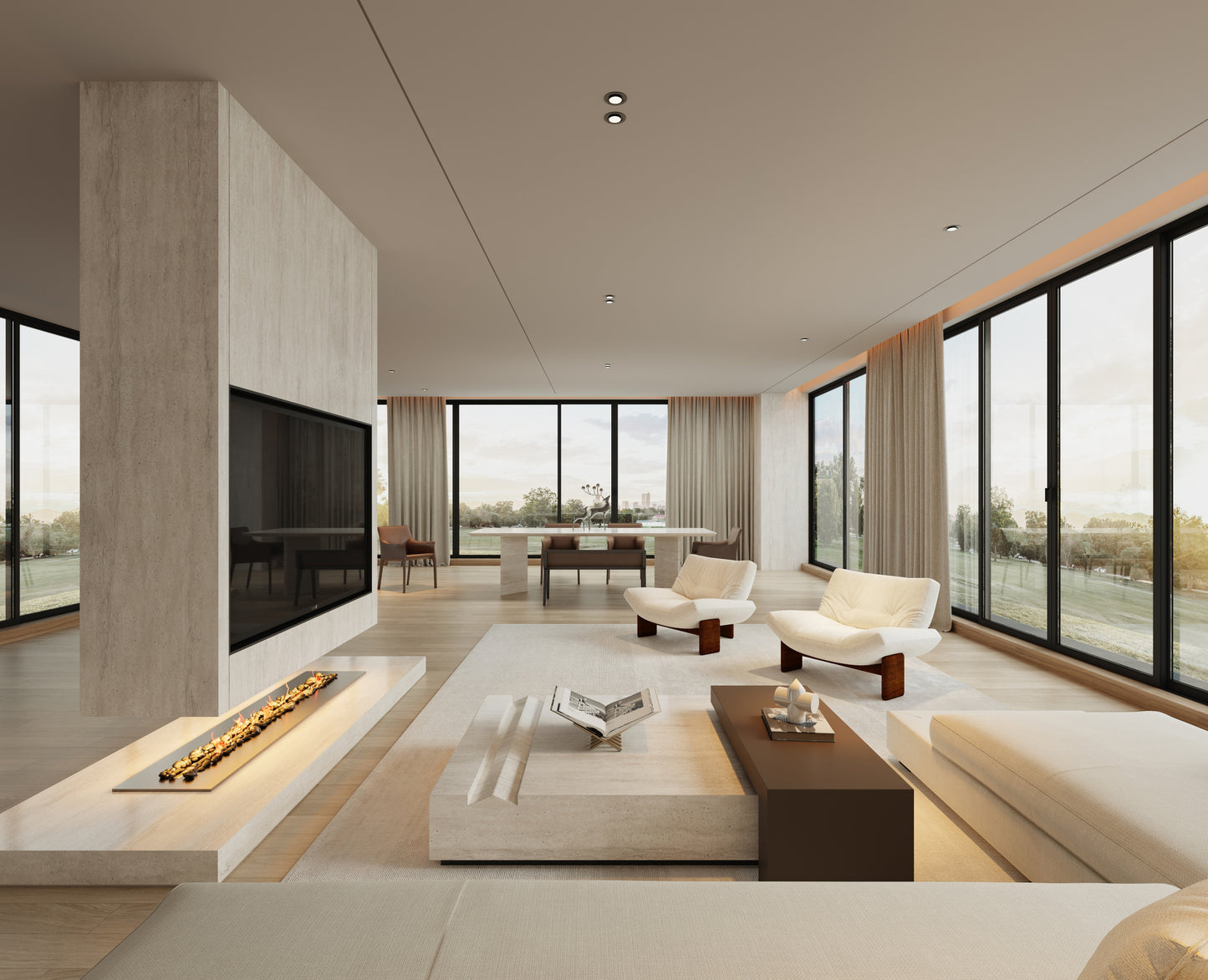 Travertino Premium Quartz Slab