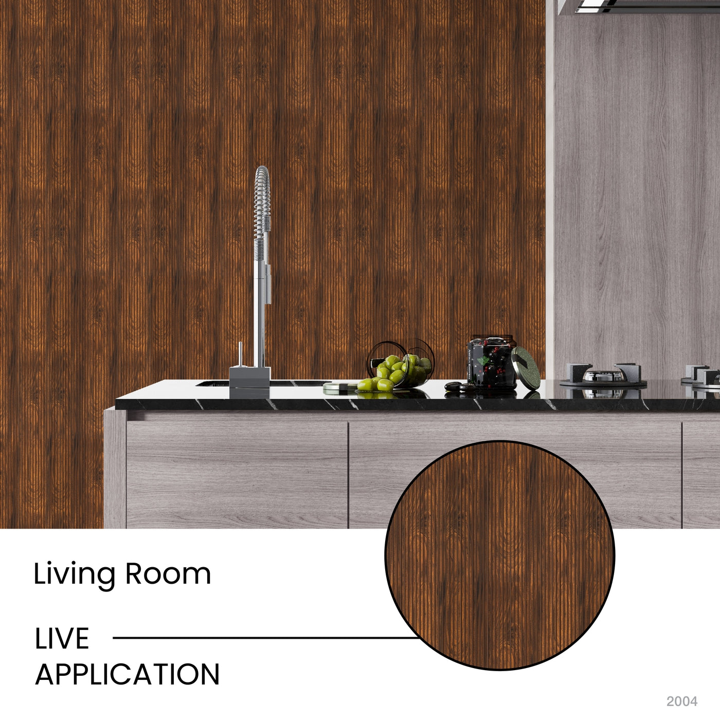 Alder Slatted Polypropylene Interior Decorative Wall Panel