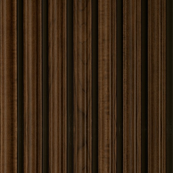 Alder Two-Tone Fluted Polypropylene Interior Decorative Wall Panel, polypropylene panel in a wood look finish