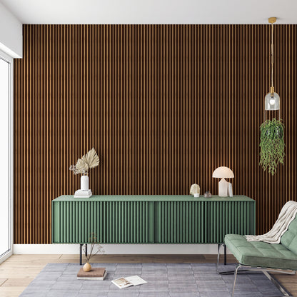 Auric Embossed and Large Slatted Polypropylene Interior Decorative Wall Panel
