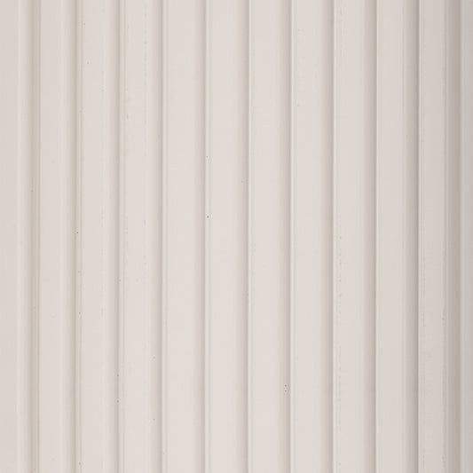 Creamy White Medium Slatted Polypropylene Interior Decorative Wall Panel