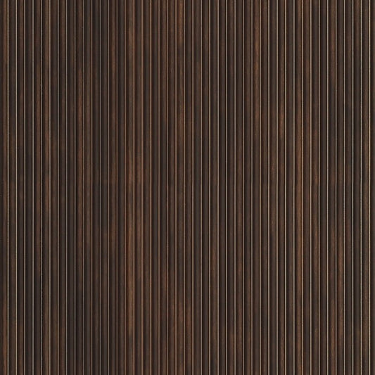 Dark Oak Scallop Polypropylene Interior Decorative Wall Panel, wood look finish for interior wall cladding