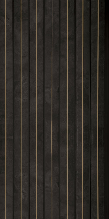 Gilded Charcoal Corrugated Polypropylene Interior Decorative Wall Panel